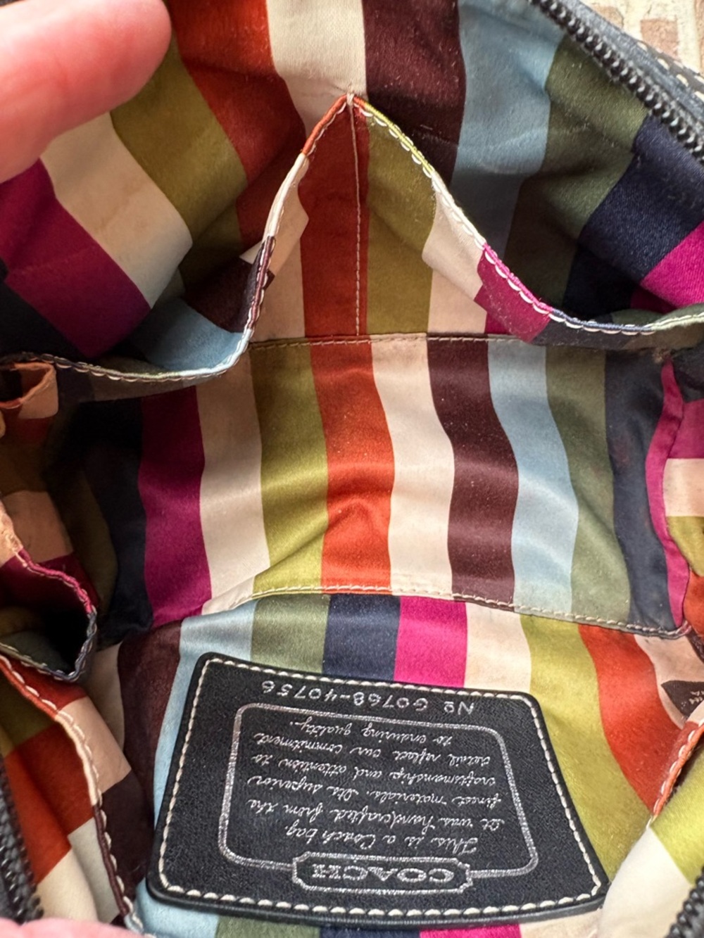 Coach Cosmetic Legacy Bag  VGUC - Picture 13 of 13